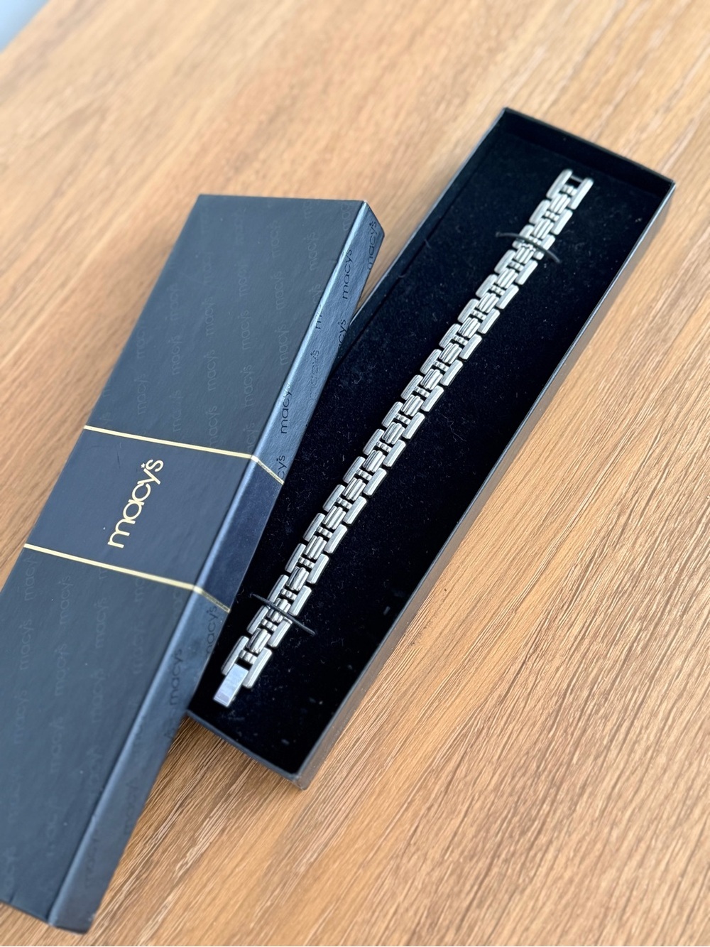 Macy's Men's Titanium Link Bracelet